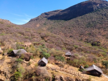 Sabache Eco camp blending into its surroundings
